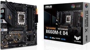 Asus Tuf Gaming B660M-E D4 cena un informācija | Mātesplates | 220.lv