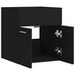 vidaXL izlietnes skapītis, melns, 41x38,5x46 cm, skaidu plāksne цена и информация | Vannas istabas skapīši | 220.lv