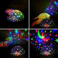 Ночная лампа 2in1 USB звездный проектор, фиолетовый цена и информация | Праздничные декорации | 220.lv