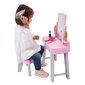 Rozā tualetes galdiņš Ecoiffier ar krēslu un spoguli + 11 gab. aksesuāri cena un informācija | Rotaļlietas meitenēm | 220.lv