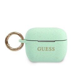 GUACAPSILGLGN Guess Silicone Case for Airpods Pro Green cena un informācija | Austiņu piederumi | 220.lv