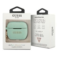 GUACAPSILGLGN Guess Silicone Case for Airpods Pro Green цена и информация | Аксессуары для наушников | 220.lv