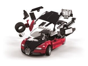 Пластиковая модель Airfix - QUICKBUILD Bugatti 16.4 Veyron black/red, 6020 цена и информация | Kонструкторы | 220.lv