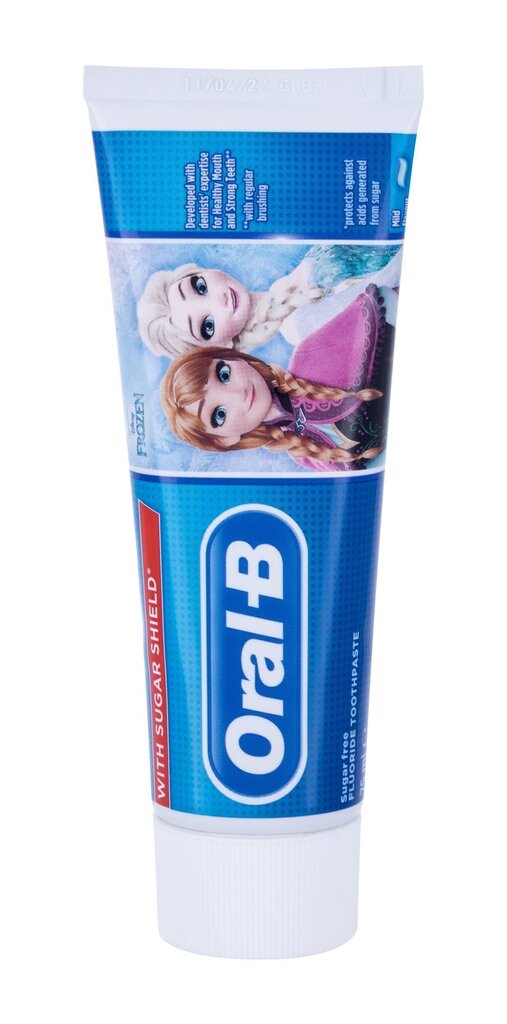 Zobu pasta bērniem Oral-B Frozen Cars, 3+ gadi, 75 ml цена и информация | Zobu pastas, birstes | 220.lv