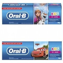 Zobu pasta bērniem Oral-B Frozen Cars, 3+ gadi, 75 ml цена и информация | Зубные щетки, пасты | 220.lv