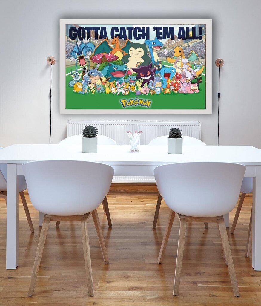 Pokemons Catch Them All - plakāts 91,5x61 cm cena un informācija | Gleznas | 220.lv