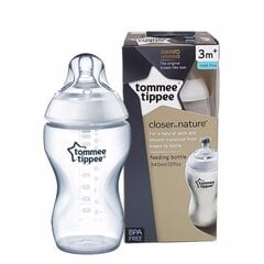 Tommee Tippee Антиколиковая бутылка 340 мл с соской 3m+ цена и информация | Бутылочки и аксессуары | 220.lv