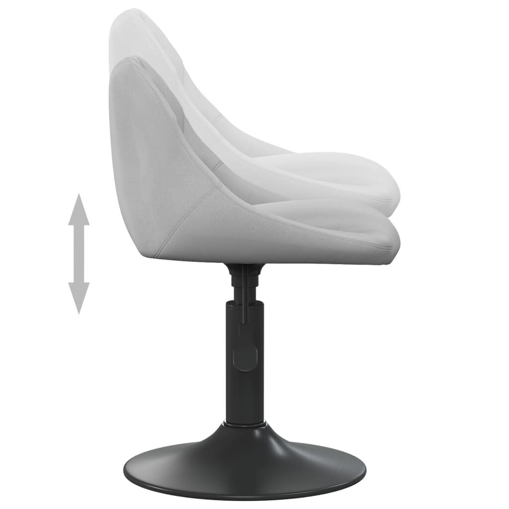 Bāra krēsls vidaXL, gaiši pelēks cena un informācija | Virtuves un ēdamistabas krēsli | 220.lv