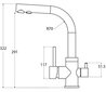 Jaucējkrāns Aquasanita 2663 cena un informācija | Ūdens maisītāji virtuvei | 220.lv