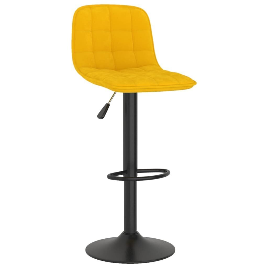 Bāra krēsli vidaXL, 2 gab., dzelteni cena un informācija | Virtuves un ēdamistabas krēsli | 220.lv