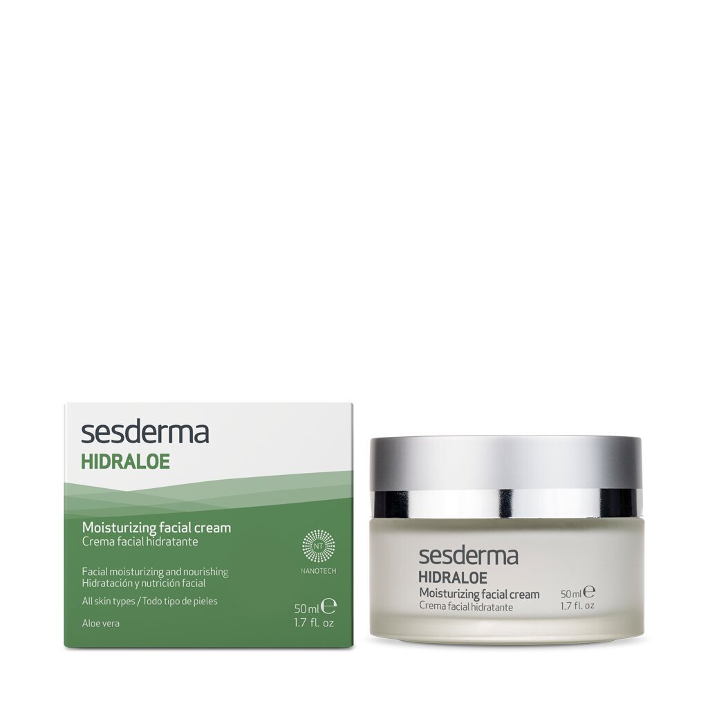 Mitrinošs sejas krēms Sesderma Hidraloe, 50 ml цена и информация | Sejas krēmi | 220.lv