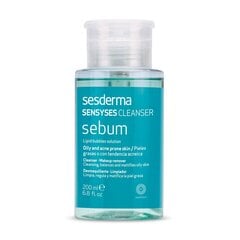 Очищающее средство для лица Sensyses Sebum Sesderma (200 мл) цена и информация | Средства для очищения лица | 220.lv