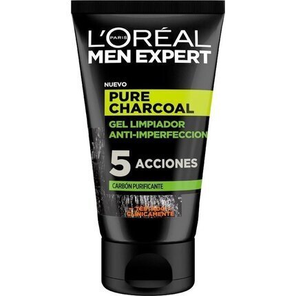 Sejas tīrīšanas želeja Pure Charcoal L'Oreal Make Up, 100 ml cena un informācija | Sejas ādas kopšana | 220.lv