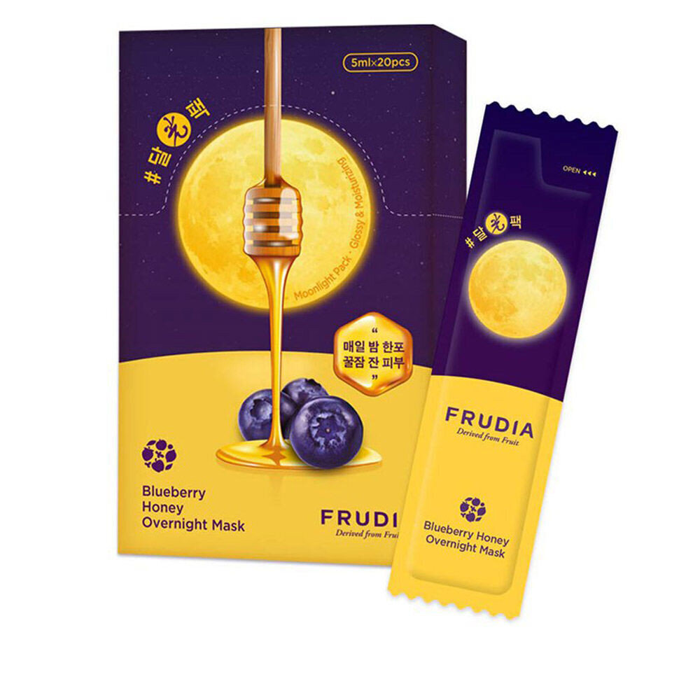 Mitrinoša nakts sejas maska Frudia Blueberry honey, 20x5 ml cena un informācija | Sejas maskas, acu maskas | 220.lv