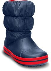 Crocs™ зимние сапоги Winter Puff Boot, Navy/Red цена и информация | Детская зимняя обувь | 220.lv