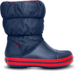 Crocs™ зимние сапоги Winter Puff Boot, Navy/Red цена и информация | Детская зимняя обувь | 220.lv
