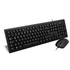 Клавиатура и мышь V7 CKU200DE цена и информация | Клавиатуры | 220.lv