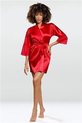 Сатиновый халат DKaren Moved для женщин, красный цена и информация | Женские халаты | 220.lv