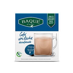 Kafijas ''Baque Caffe latte bez kofeīna'' kafijas kapsulas, kas ir saderīgas ar ''Dolce gusto®*'', 10 gb. cena un informācija | Kafija, kakao | 220.lv