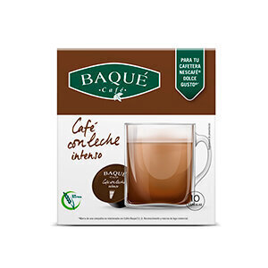 Kafijas ''Baque Caffe Latte intense'' kafijas kapsulas, kas ir saderīgas ar ''Dolce gusto®*'', 10 gb. cena un informācija | Kafija, kakao | 220.lv