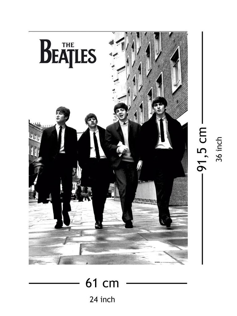 The Beatles Londonā - plakāts 61x91,5 cm cena un informācija | Gleznas | 220.lv