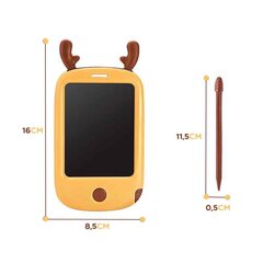 Детский планшет для рисования с LCD экраном + стилус, 4.4" "Олень" цена и информация | Развивающие игрушки | 220.lv