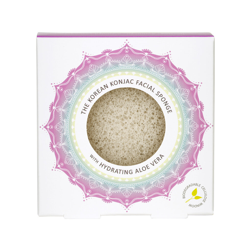 Konjac Sponge The Mandala Aloe Vera cena un informācija | Sejas ādas kopšana | 220.lv