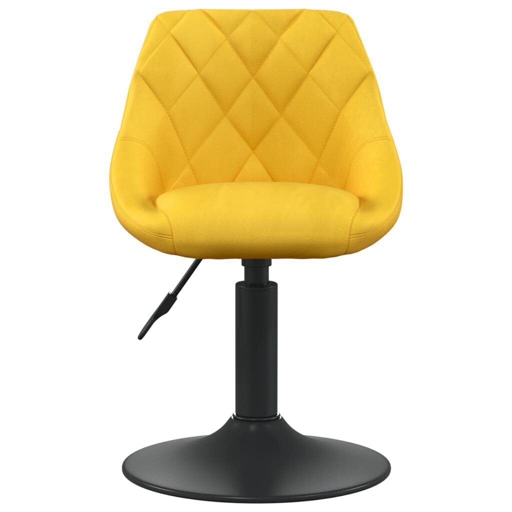 Bāra krēsls vidaXL, sinepju dzeltens cena un informācija | Virtuves un ēdamistabas krēsli | 220.lv
