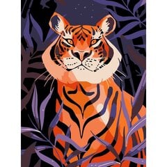 Набор для рисования по номерам Важный тигр 15x20 цена и информация | Принадлежности для рисования, лепки | 220.lv