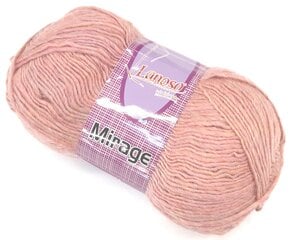 Adīšanas diegi Lanoso Mirage, krāsa gaiši rozā 23099 cena un informācija | Adīšana | 220.lv