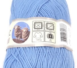 Adīšanas diegi YarnArt Wool, krāsa zila 9638 cena un informācija | Adīšana | 220.lv