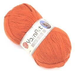 Adīšanas diegi YarnArt Wool, krāsa oranža 3027O cena un informācija | Adīšana | 220.lv