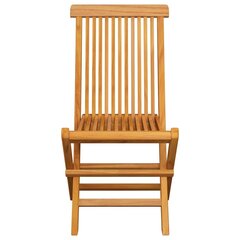 vidaXL dārza krēsli, zili matrači, 6 gab., masīvs tīkkoks cena un informācija | Dārza krēsli | 220.lv