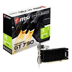 MSI N730K-2GD3H/LPV1 NVIDIA GeForce GT 730 цена и информация | Видеокарты (GPU) | 220.lv