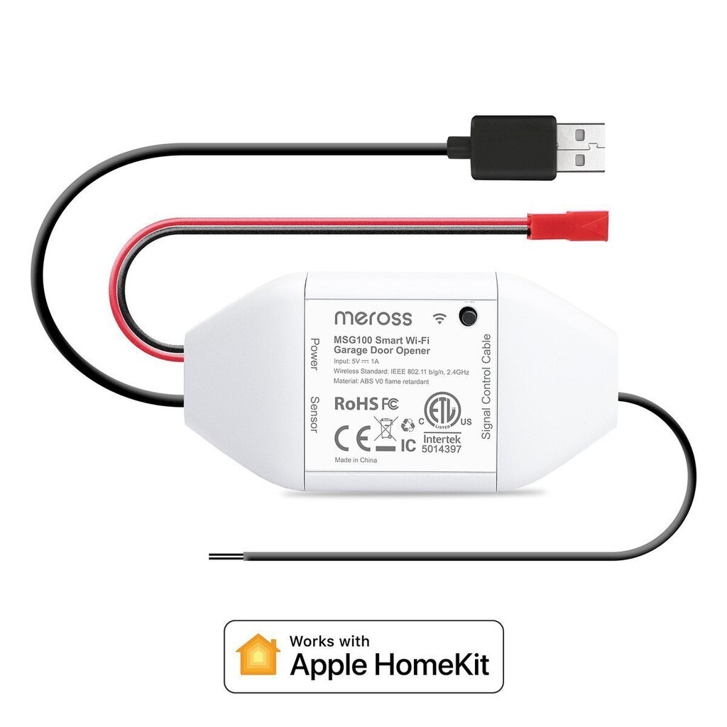 Viedais garāžas durvju atvērējs (darbojas ar Apple Homekit) цена и информация | Elektrības slēdži, rozetes | 220.lv