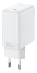 OnePlus Warp Charge 65W, 6.5A, USBC, balts cena un informācija | Lādētāji un adapteri | 220.lv