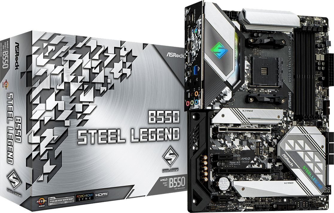 ASRock B550 Steel Legend цена и информация | Mātesplates | 220.lv