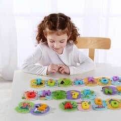 Алфавитная головоломка Tooky Toy цена и информация | Развивающие игрушки | 220.lv