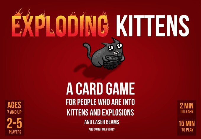 Galda spēle Exploding Kittens, angļu valodā цена и информация | Galda spēles | 220.lv