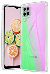 Aurora Holographic Neon color hard case Samsung Galaxy A12 cena un informācija | Telefonu vāciņi, maciņi | 220.lv