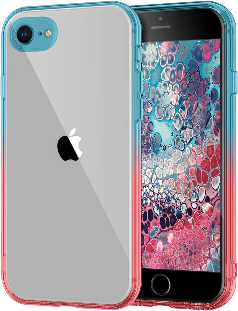 ColorFul Hard Case For Apple iPhone 7/8/SE2020, zils/ rozā cena un informācija | Telefonu vāciņi, maciņi | 220.lv