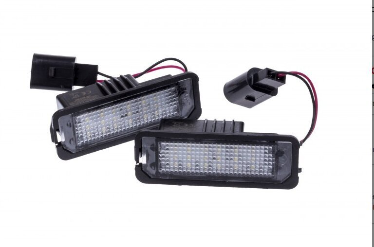 LED numura zīmes apgaismojums 6000K Porsche Seat Skoda VW цена и информация | Auto spuldzes | 220.lv