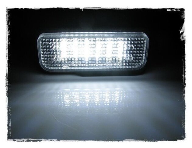 LED numura zīmes apgaismojums 6000K Mercedes W203, W211, W219, R171 cena un informācija | Auto spuldzes | 220.lv