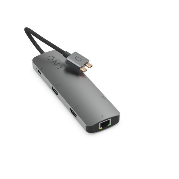 linq LQ48011 7in2 D2 Pro MST USB-C vairāku portu centrmezgls cena un informācija | Adapteri un USB centrmezgli | 220.lv