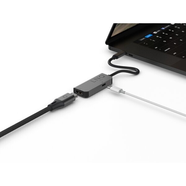 linq LQ47999 2in1 USB-C vairāku portu centrmezgls cena un informācija | Adapteri un USB centrmezgli | 220.lv