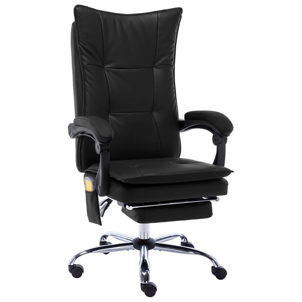 Masāžas biroja krēsls, melns cena un informācija | Biroja krēsli | 220.lv