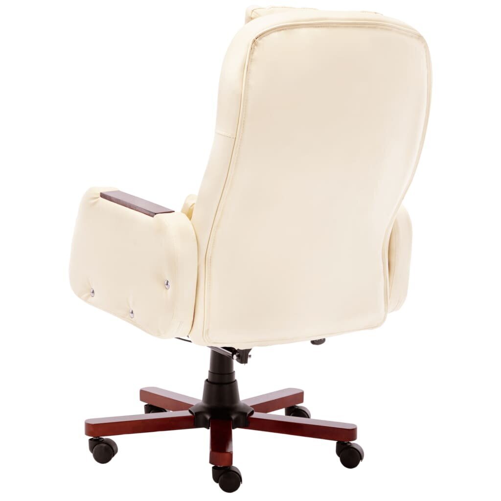 Biroja krēsls vidaXL, krēmkrāsas cena un informācija | Biroja krēsli | 220.lv