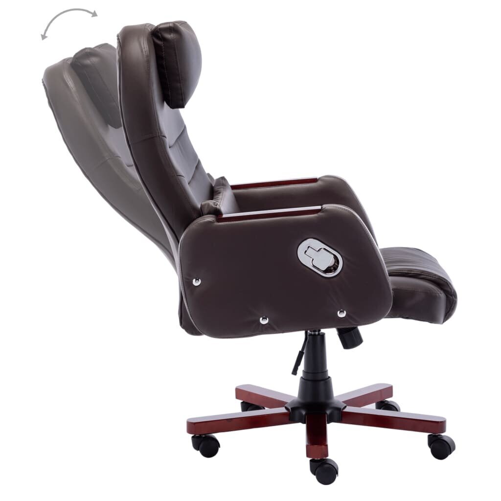 Biroja krēsls vidaXL, brūns cena un informācija | Biroja krēsli | 220.lv