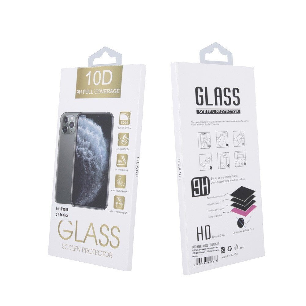 LCD aizsargstikls 10D Full Glue Samsung A136 A13 5G liektss melns cena un informācija | Ekrāna aizsargstikli | 220.lv