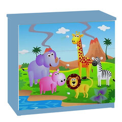 Kumode Babydreams - Safari, zila цена и информация | Комоды | 220.lv